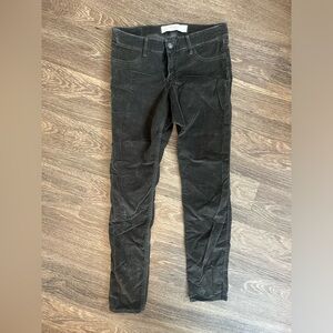 Abercrombie and Fitch black velvet pants W27